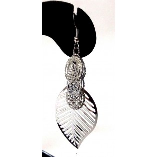Silver Contemporary Earring Jhumka Jhumki Fashion Jewelry Drop Dangle Long EA285